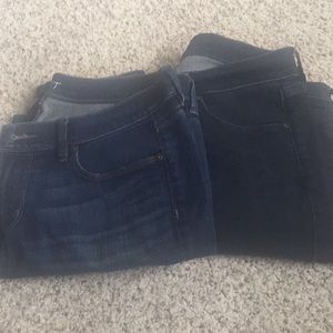 2 pair of Ann Taylor Loft Modern Skinny Jeans 10P